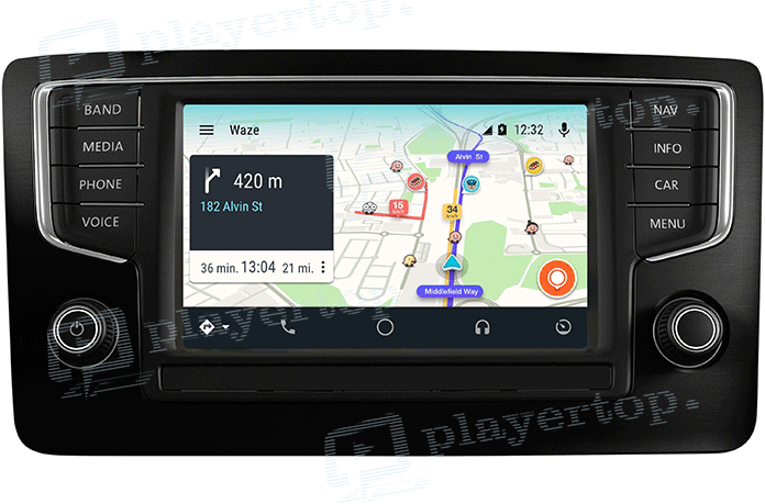 Autoradio GPS avec Waze